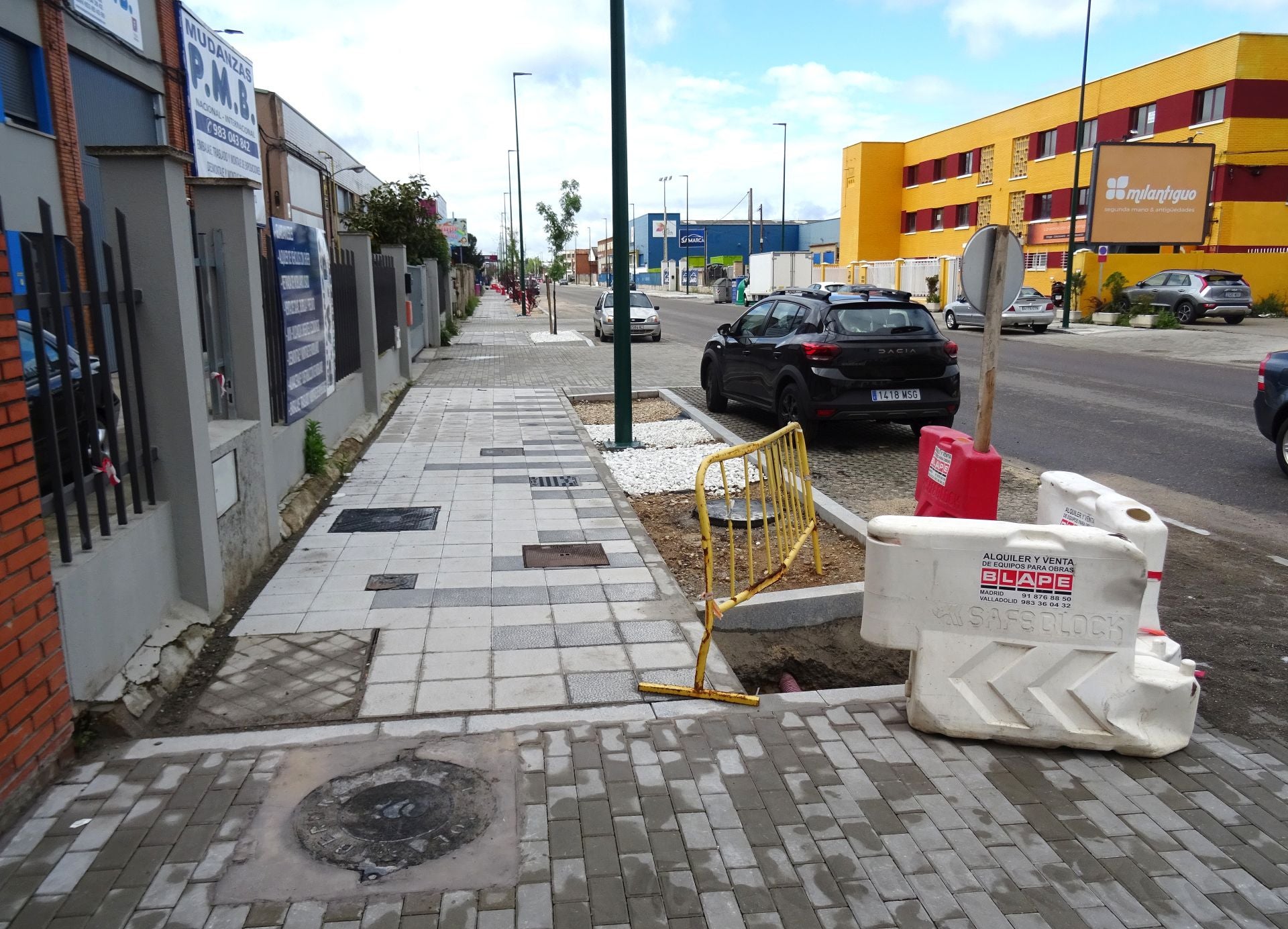 Estado de las obras en la avenida de El Norte de Castilla