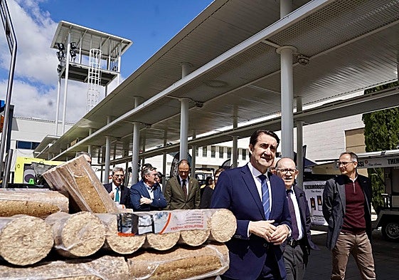 Juan Carlos Suárez-Quiñones, en la inauguración de la feria Expobiomasa 2025.