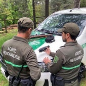 Agentes medioambientales de la Junta de Castilla y León en Segovia.