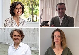 Rosa Bouzas (BBVA), Octavio Gonzalo (Cooperativas Agroalimentarias), Emiliano Jáñez (SAECA) y Marta Fernández (agricultora).
