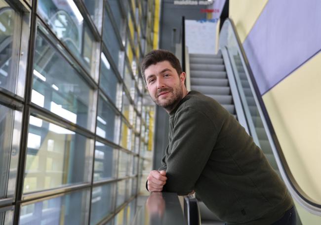 Diego Villafáñez en el Museo de la Ciencia de Valladolid.