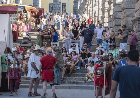 Una de las actividades durante el mercado romano celebrado el pasado agosto.