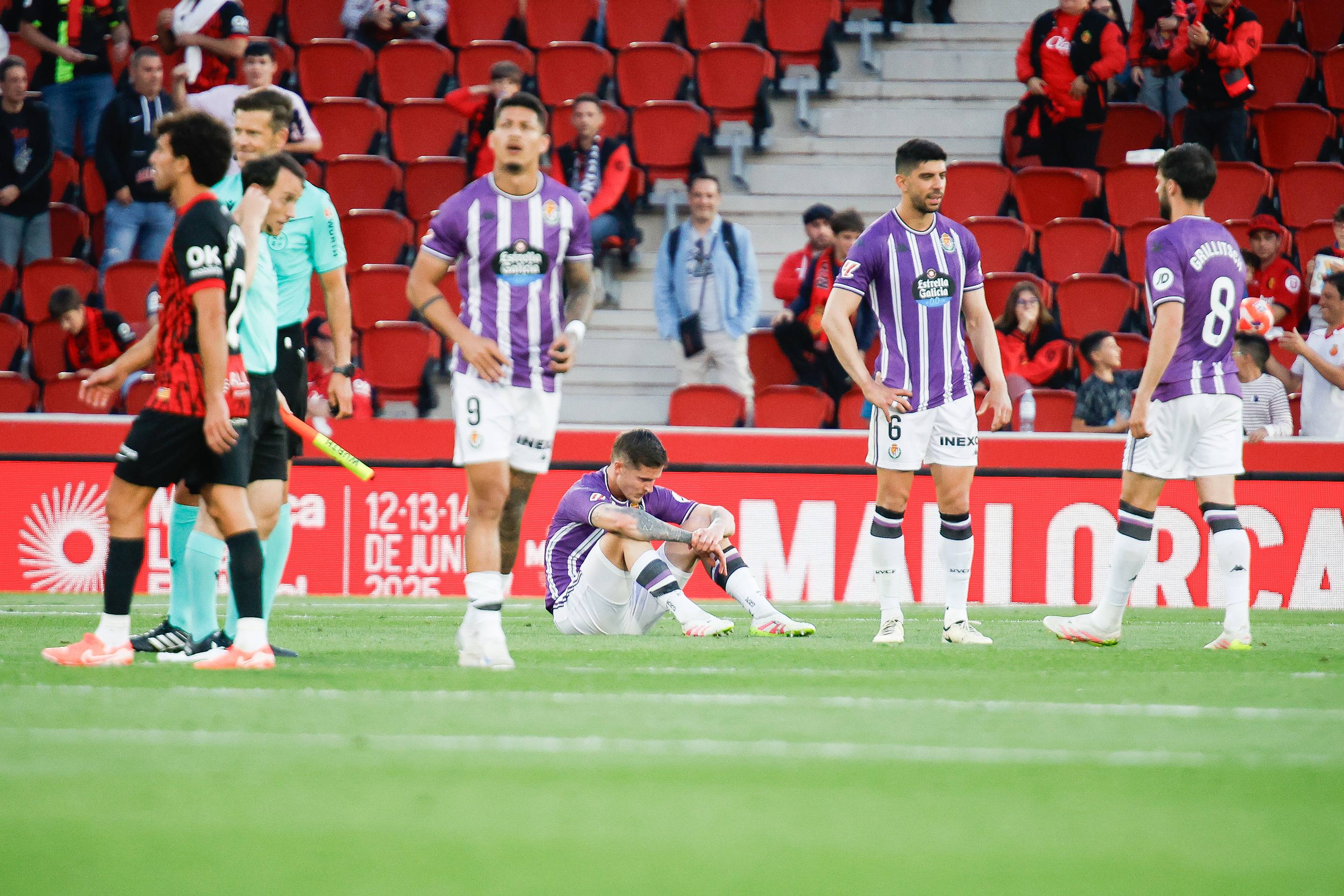 La derrota del Real Valladolid en Mallorca, en imágenes