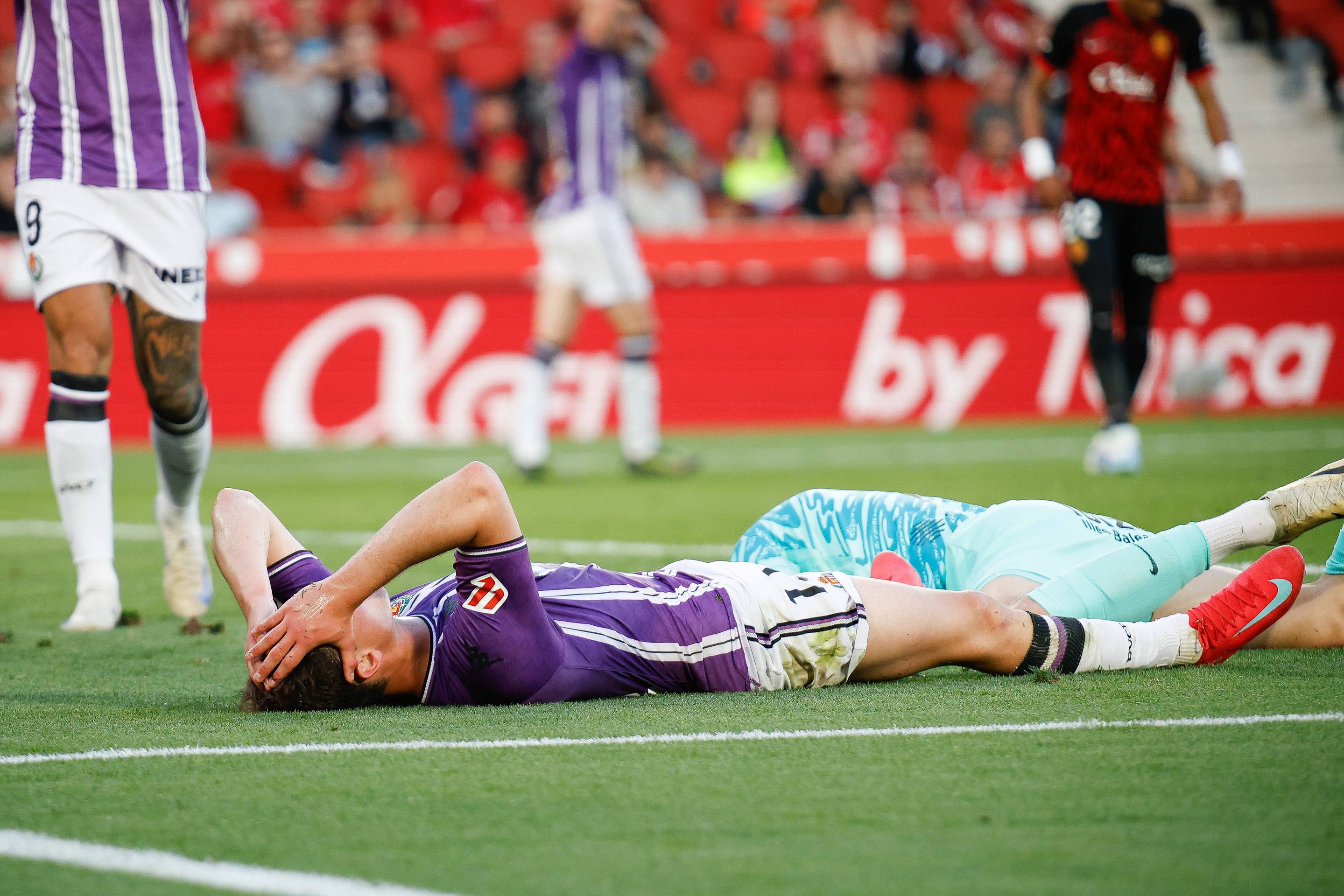 La derrota del Real Valladolid en Mallorca, en imágenes