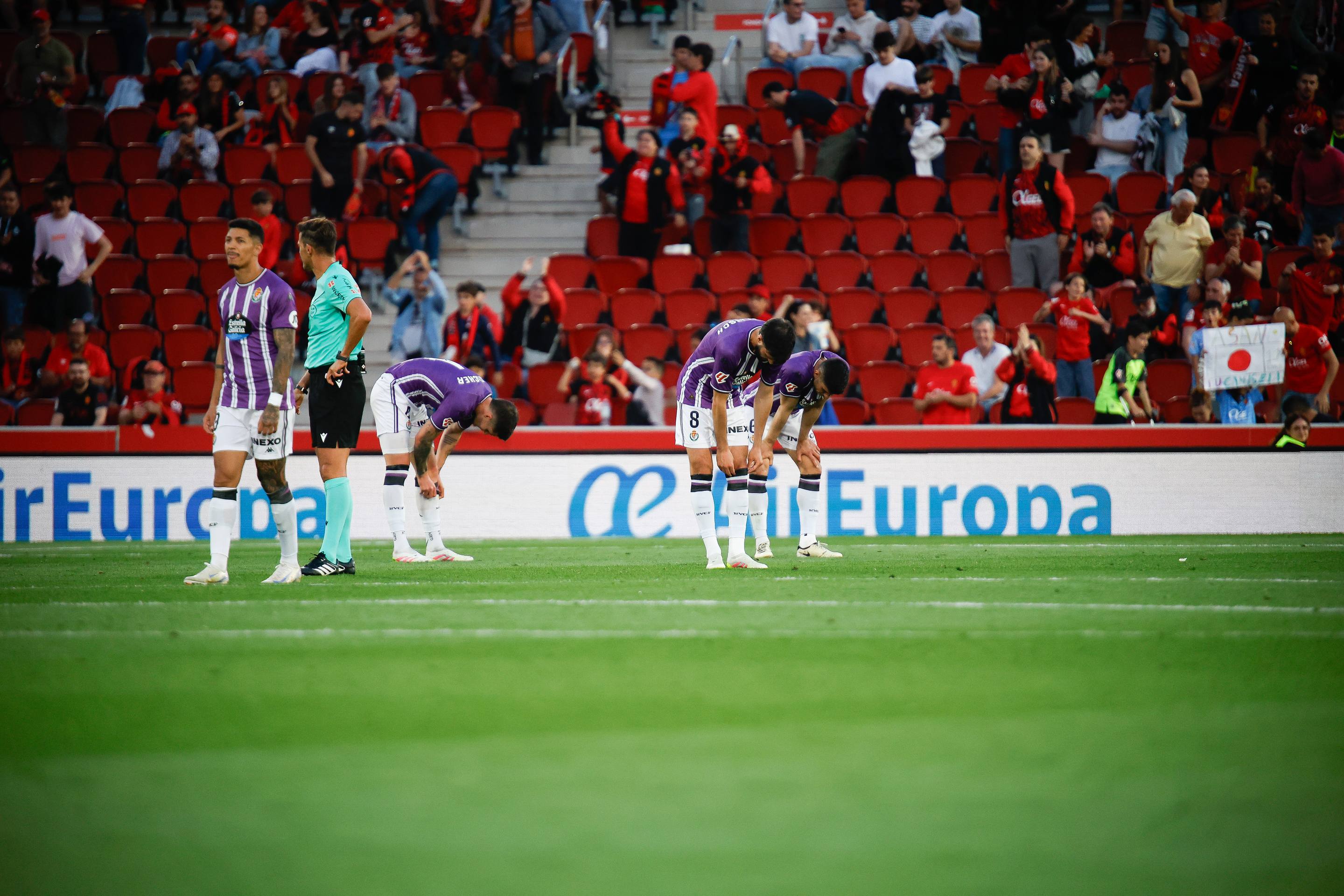 La derrota del Real Valladolid en Mallorca, en imágenes