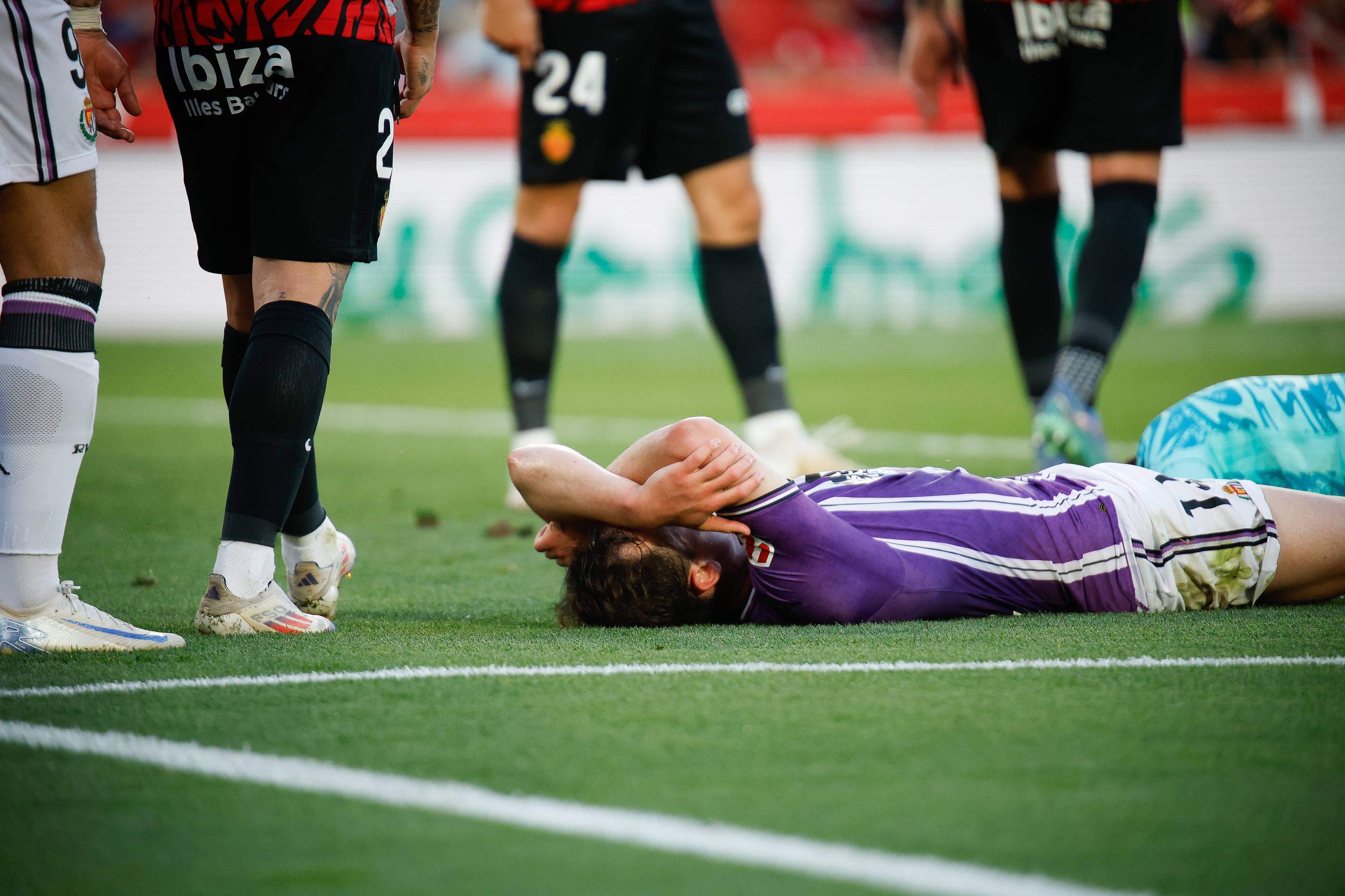 La derrota del Real Valladolid en Mallorca, en imágenes