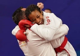 Isabel Nieto celebra una de sus victorias.