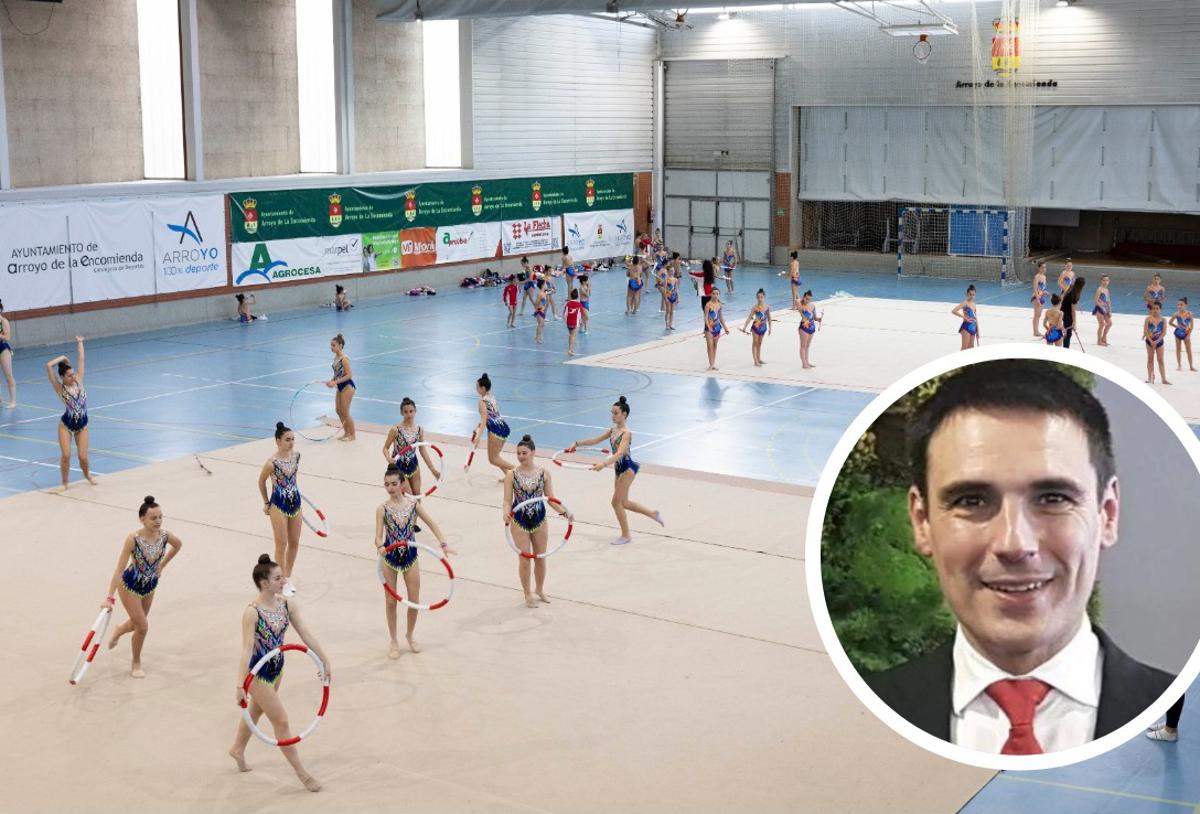 En detalle, Óscar Herrero, actual presidente de la Federación de Gimnasia de Castilla y León.