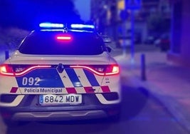 Un vehículo de la Policía Municipal de Valladolid.