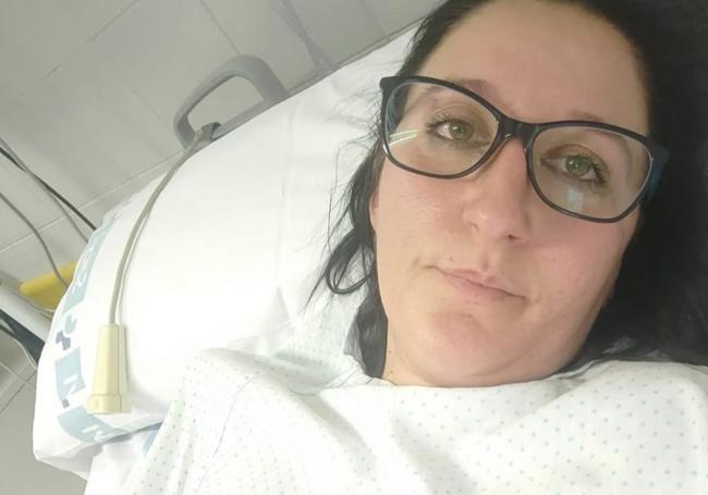Silvia en uno de sus ingresos.