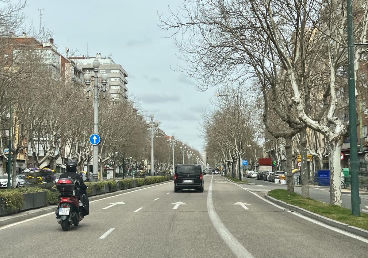 Corte este lunes en una vía de servicio del paseo de Zorrilla por obras