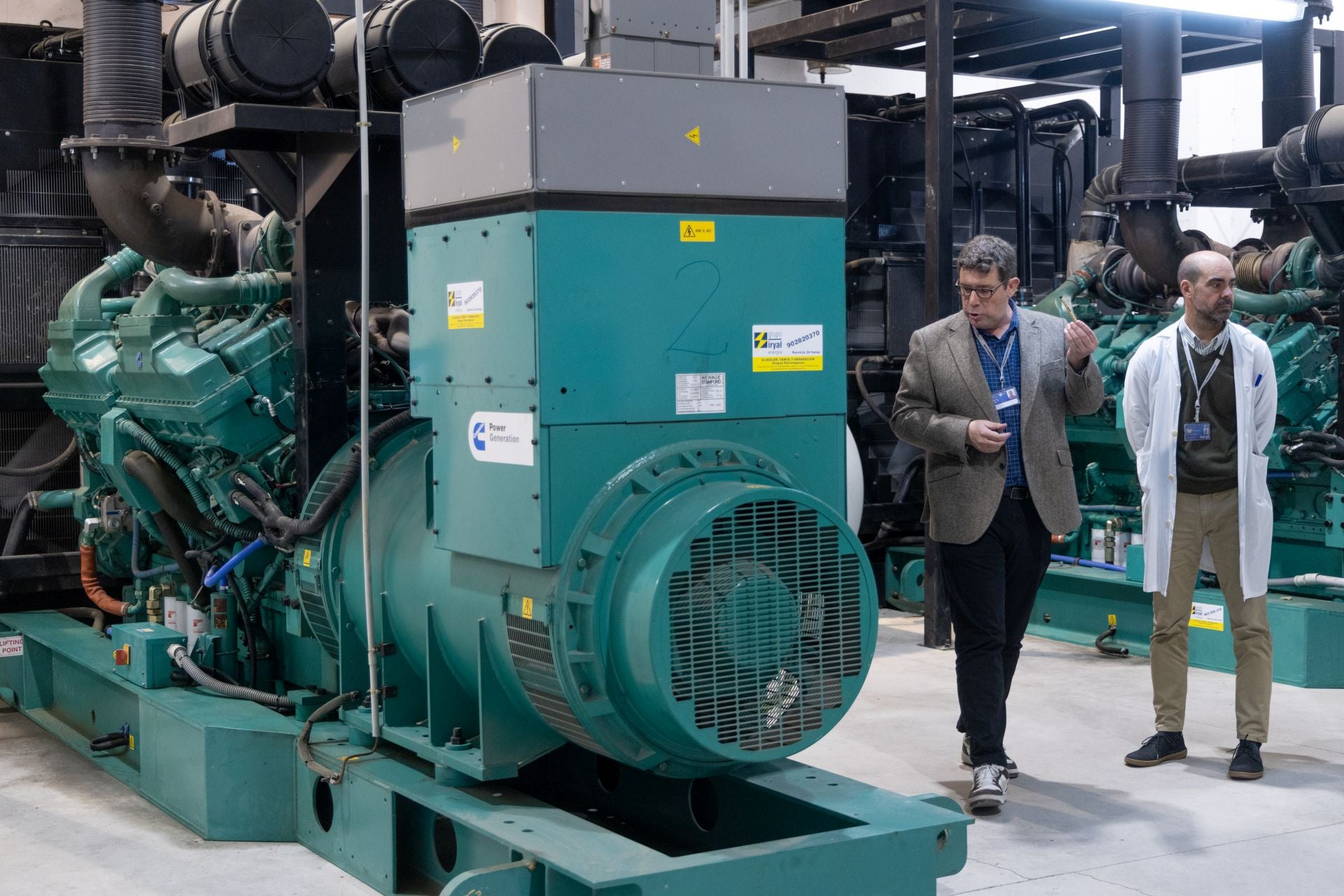 Los electrógenos que salvaron el apagón en el Río Hortega
