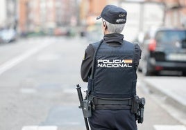Un agente de la Policía Nacional de Valladolid.