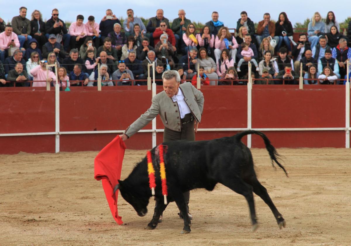Ortega Cano, durante el festejo taurino de 2024 en La Lastrilla.