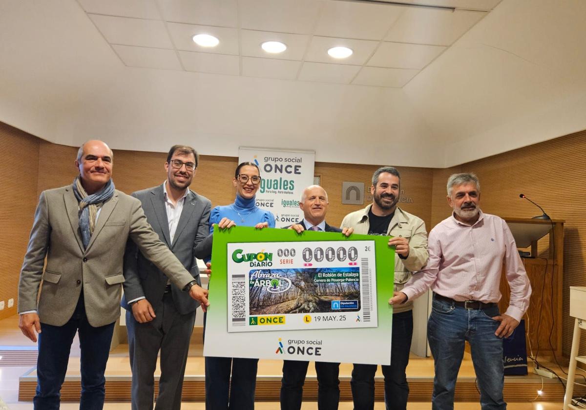 Presentación del cupón con el Roblón de la Estalaya.
