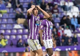 La derrota del Real Valladolid ante el Girona, en imágenes