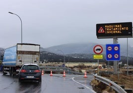 Acceso a la AP-61 desde Hontoria en una fotografía de archivo.