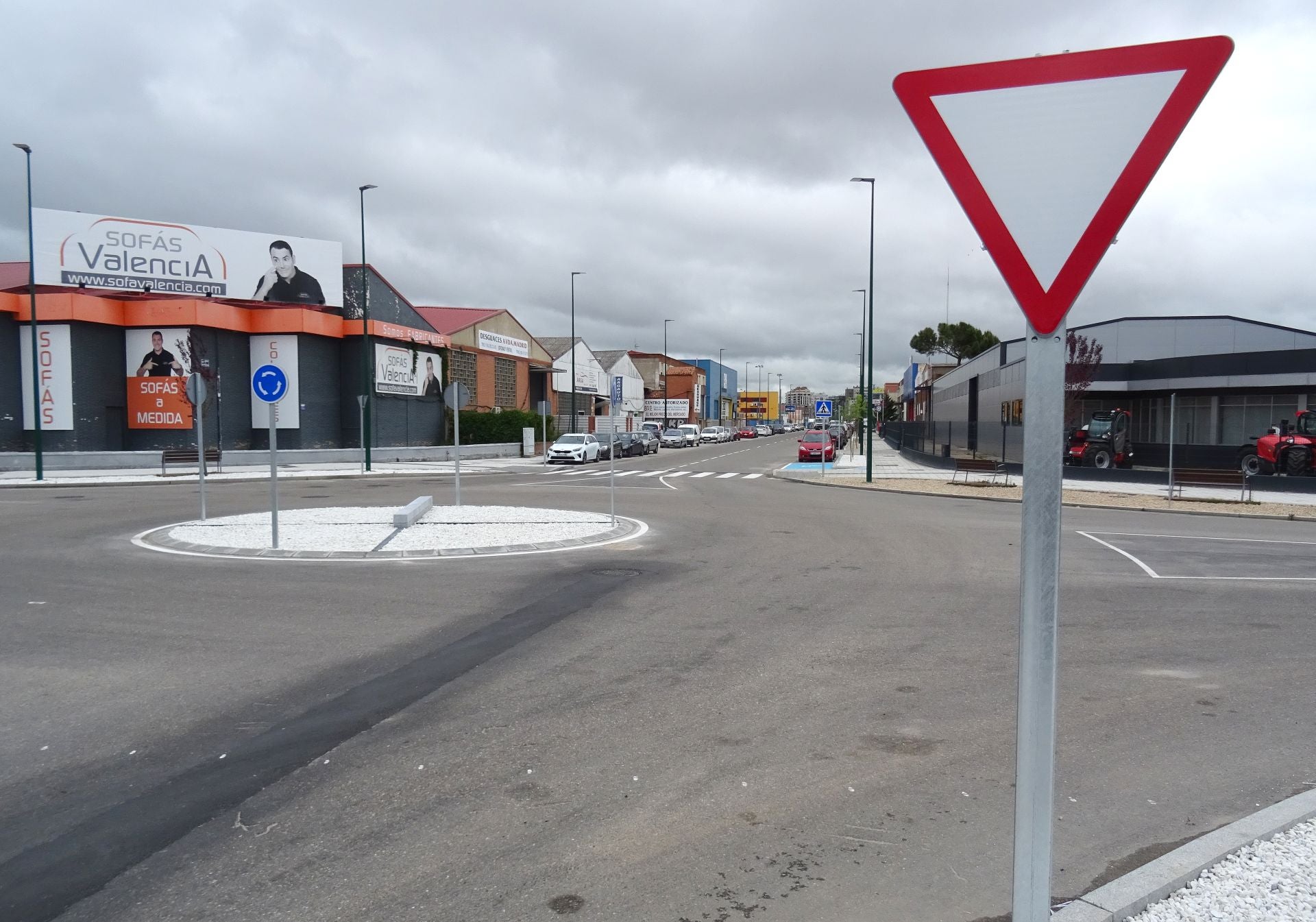 Fin de las obras en la Avenida El Norte de Castilla en el Polígono de Argales