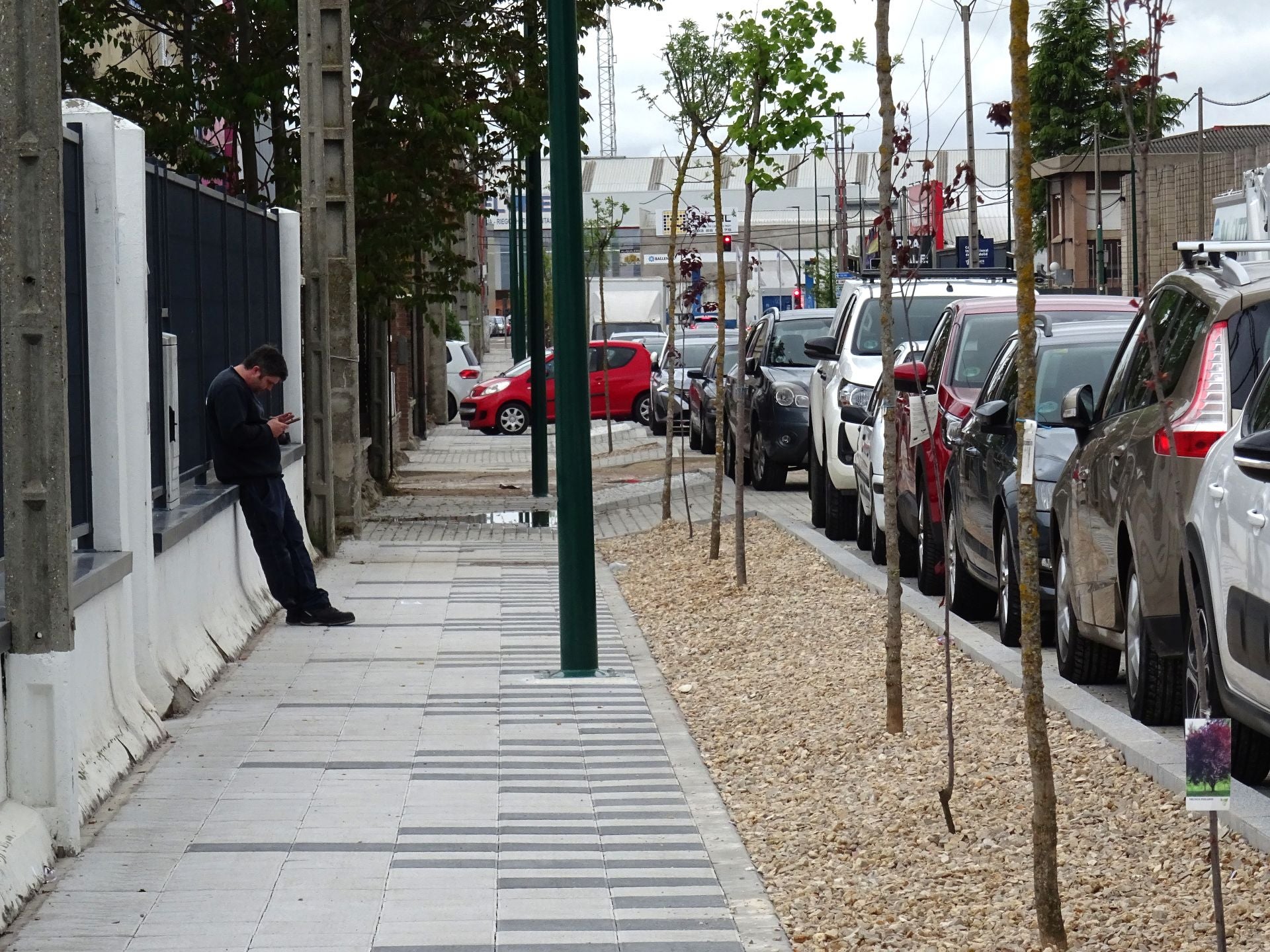 Fin de las obras en la Avenida El Norte de Castilla en el Polígono de Argales