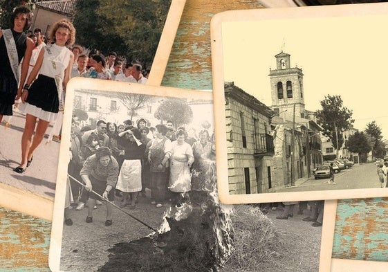 Collage de fotos antiguas de Villanubla