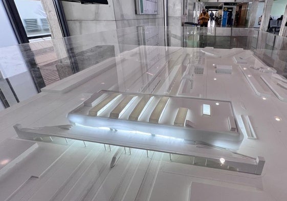 Maqueta de la nueva estación de tren de Valladolid