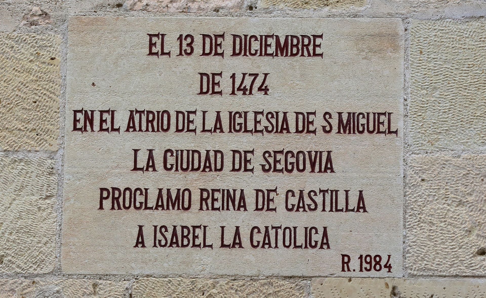 Itinerario gráfico por las placas conmemorativas de Segovia