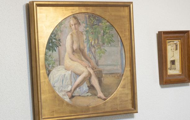 Desnudo femenino de Anselmo Miguel Nieto (1904).
