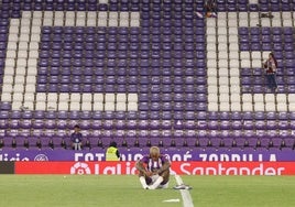 Kenedy, tras el descenso del Real Valladolid en 2023.