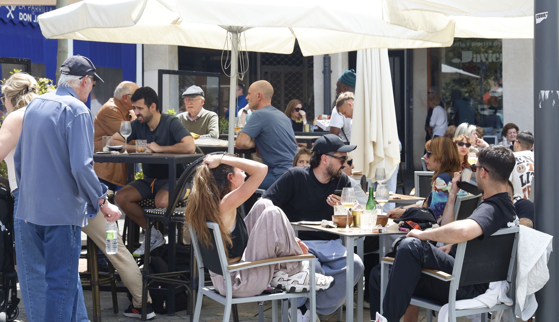 Las buenas temperaturas reactivan la hostelería en Palencia