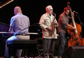 Lee Konitz, en un concierto del Universijazz de Valladolid de 2015.
