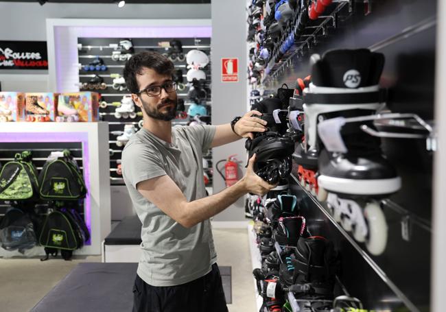 Sergio Arribas, de la tienda Rollers in Line Valladolid.