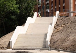 Estado de las obras del carril bici de Isabel la Católica