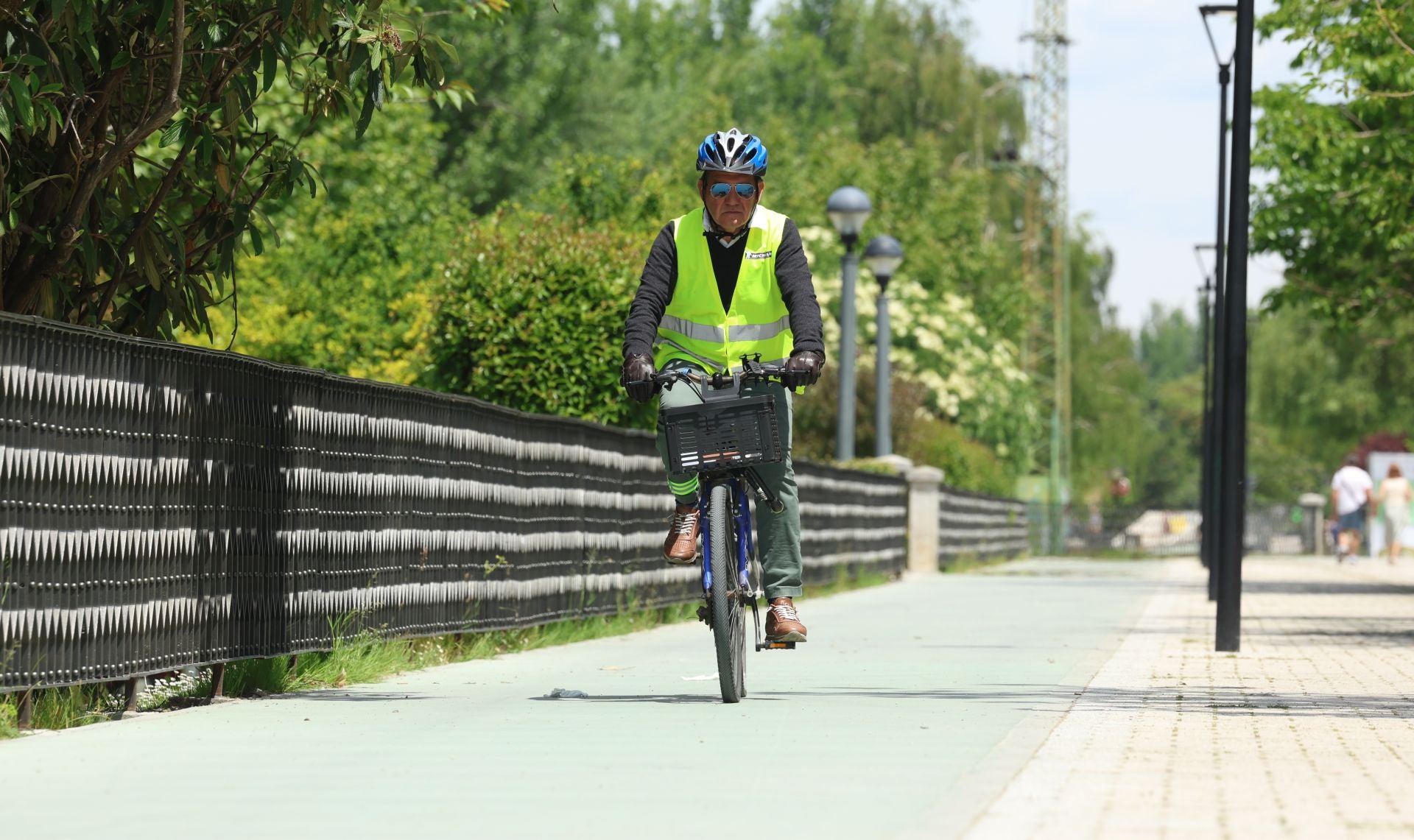 Estado de las obras del carril bici de Isabel la Católica