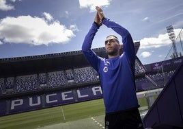 Anuar se despide el estadio José Zorrilla.