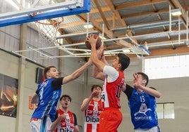 Un partido del CD Base en la Copa, la 'final four' previa a la definitiva, disputada en Soria.