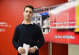 Jaime Villalba, portavoz del PSOE en Palazuelos de Eresma.