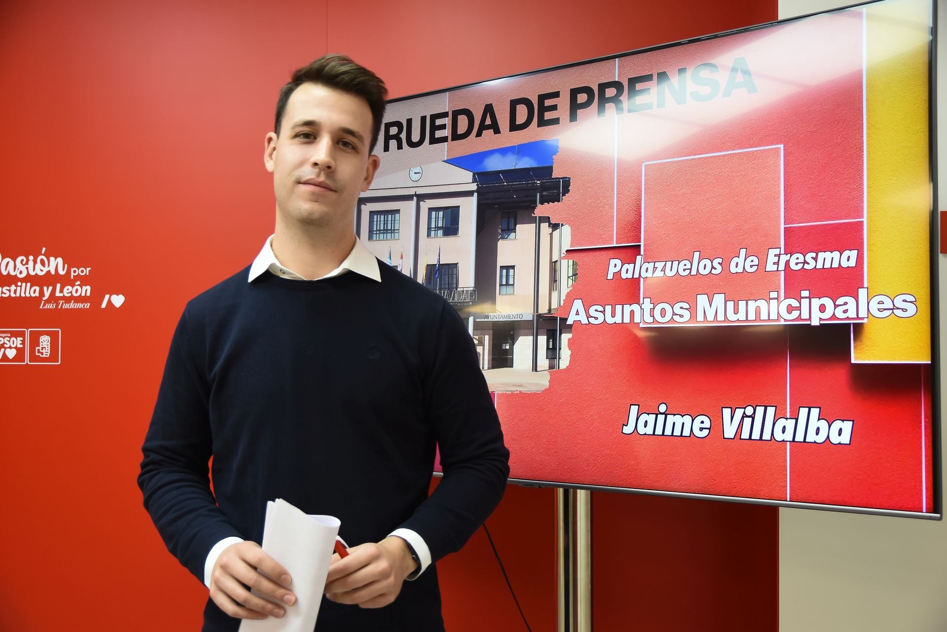 Jaime Villalba, portavoz del PSOE en Palazuelos de Eresma.