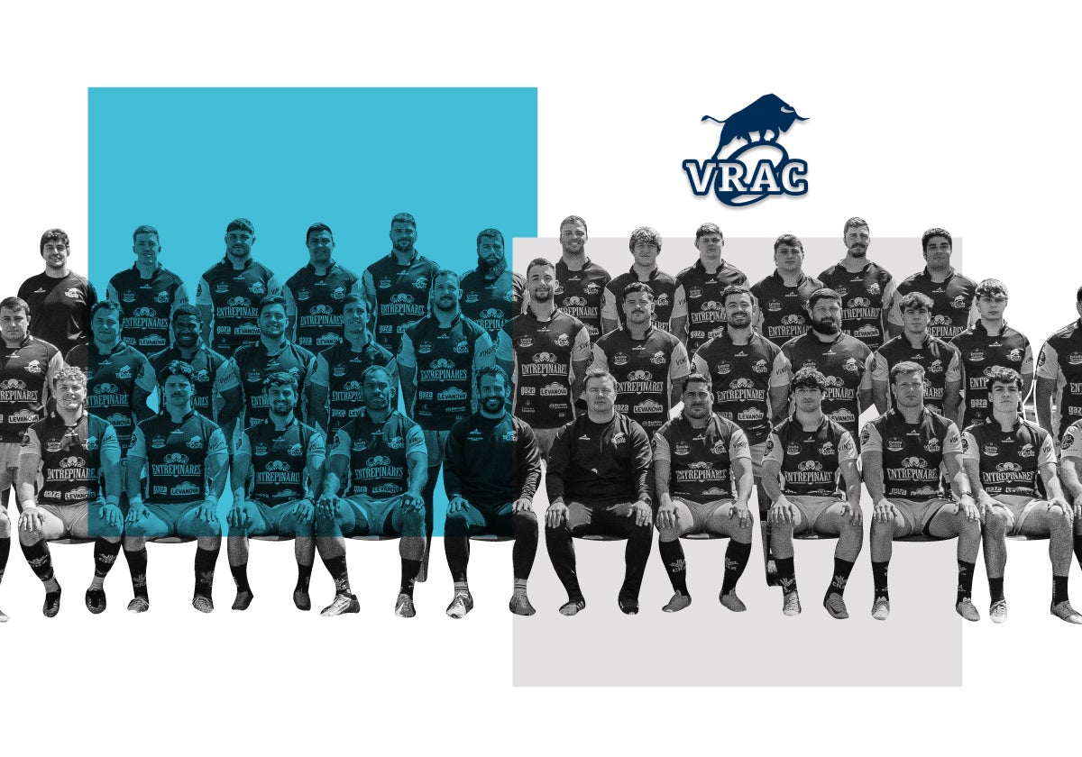 La plantilla del VRAC que disputará la final de la Copa del Rey de rugby en Valladolid