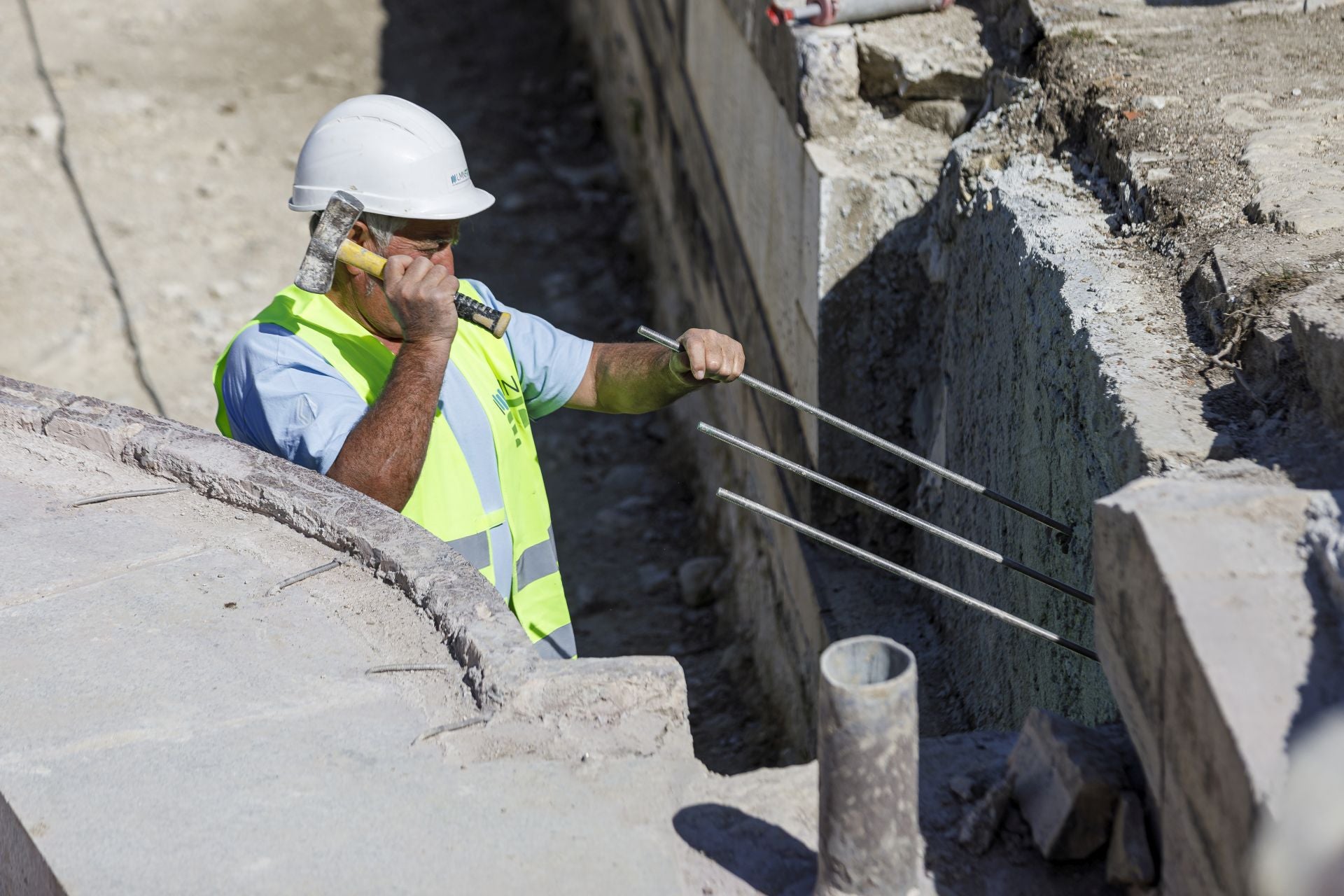 Fotos de las obras para restaurar la fuente más grande de La Granja de San IIdefonso