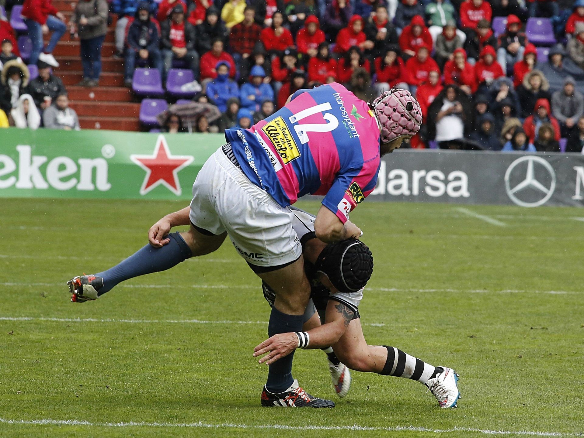 Fotos de la Copa del Rey de Rugby celebrada en el José Zorrilla entre los dos equipos vallisoletanos en 2016