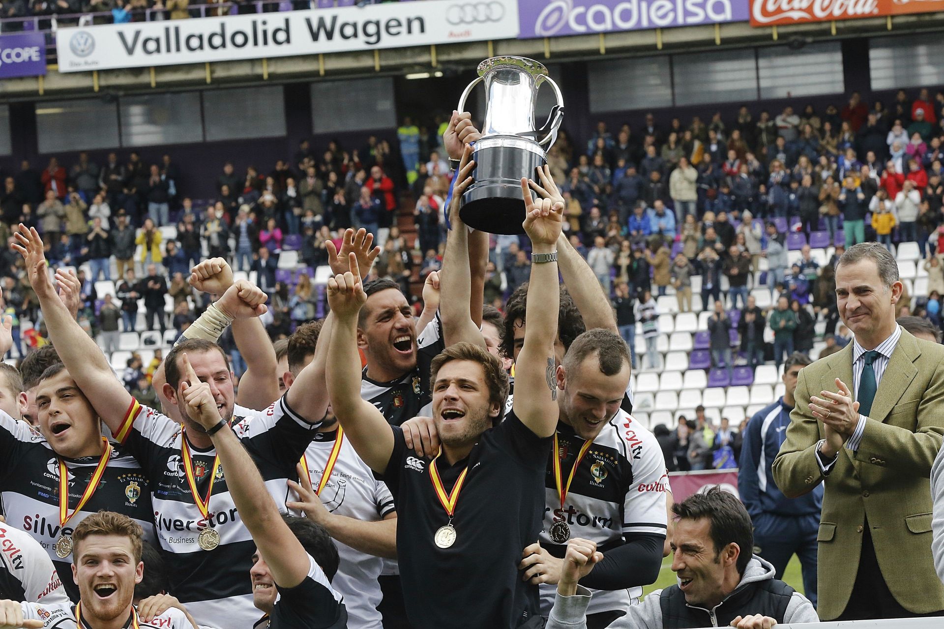 Fotos de la Copa del Rey de Rugby celebrada en el José Zorrilla entre los dos equipos vallisoletanos en 2016