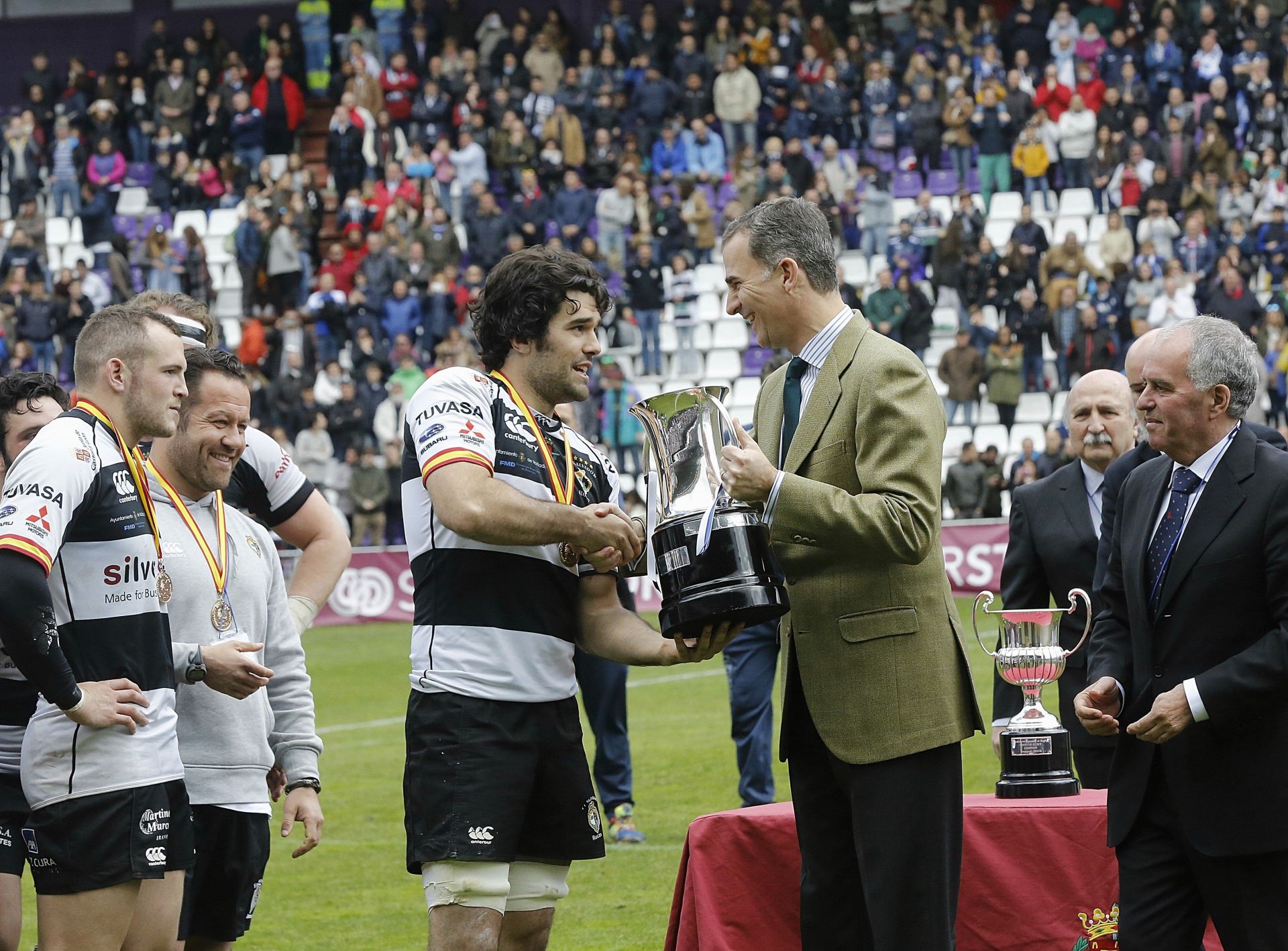 Fotos de la Copa del Rey de Rugby celebrada en el José Zorrilla entre los dos equipos vallisoletanos en 2016