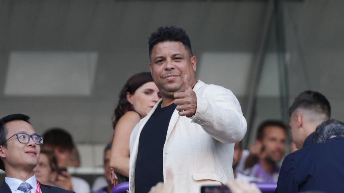 Ronaldo Nazário, en el palco de Zorrilla, en el primer partido de esta campaña ante el Espanyol.
