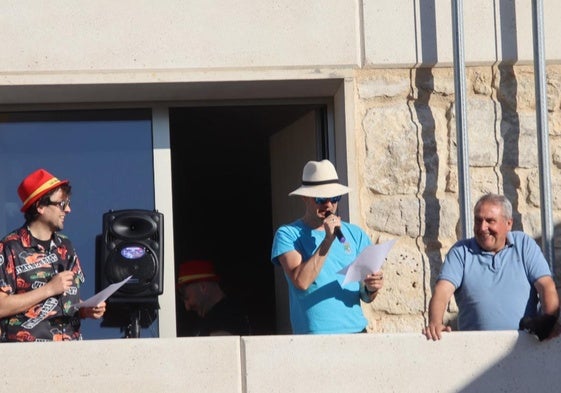 Jimenos Band durante el pregón de las fiestas de Valverde de Campos