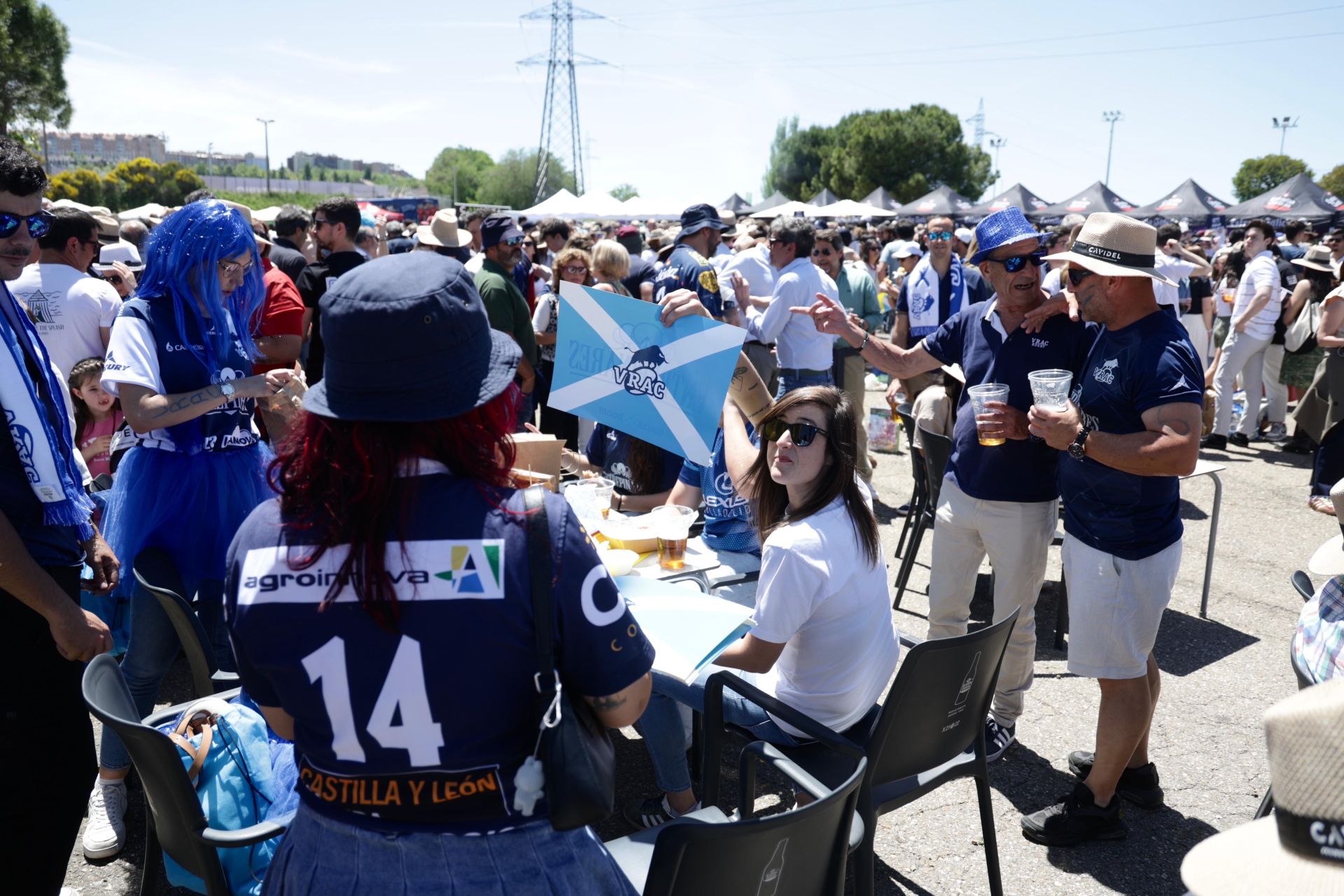 Las imágenes de la Fan Zone de la final de la Copa del Rey de rugby