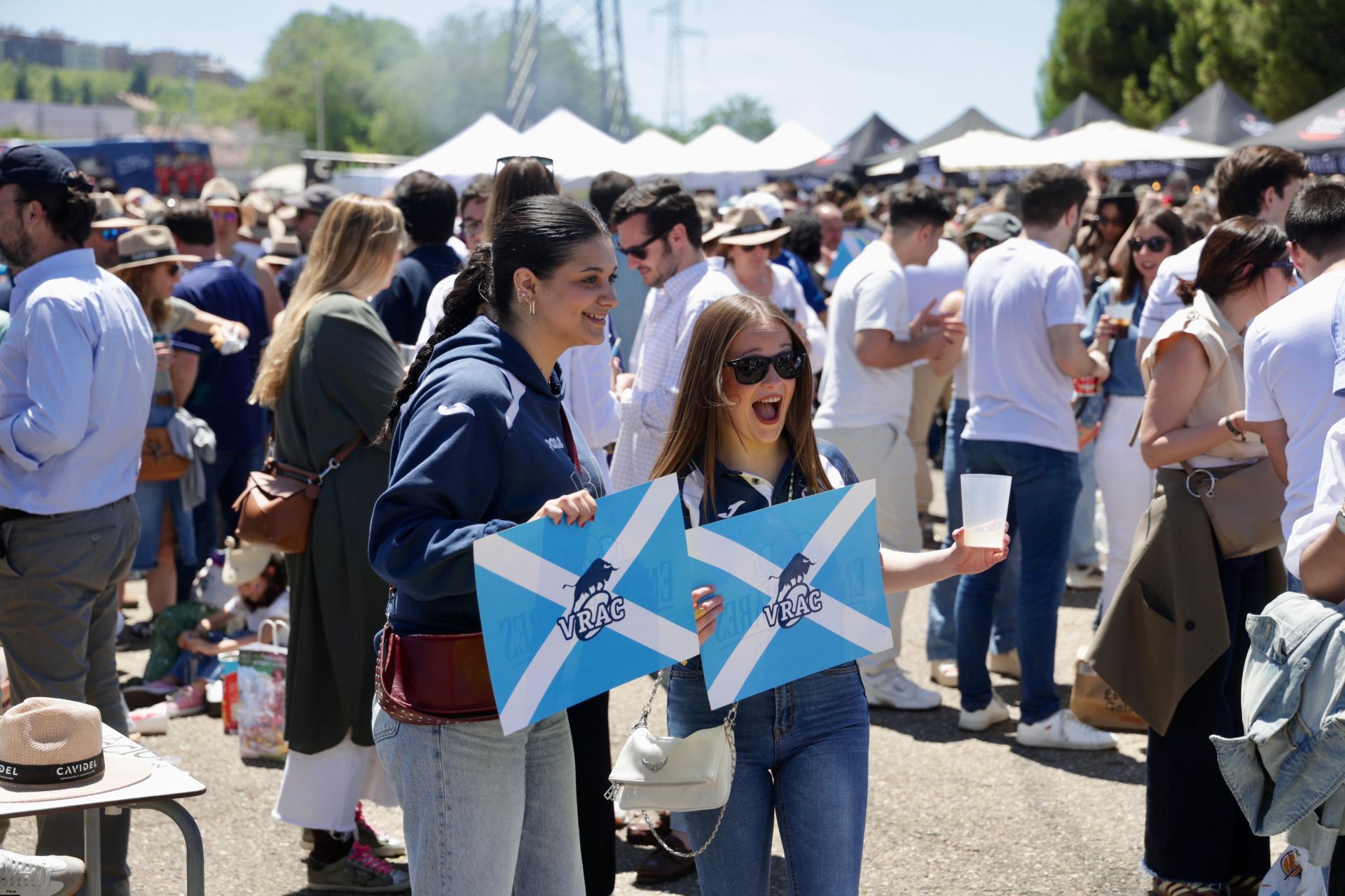 Las imágenes de la Fan Zone de la final de la Copa del Rey de rugby