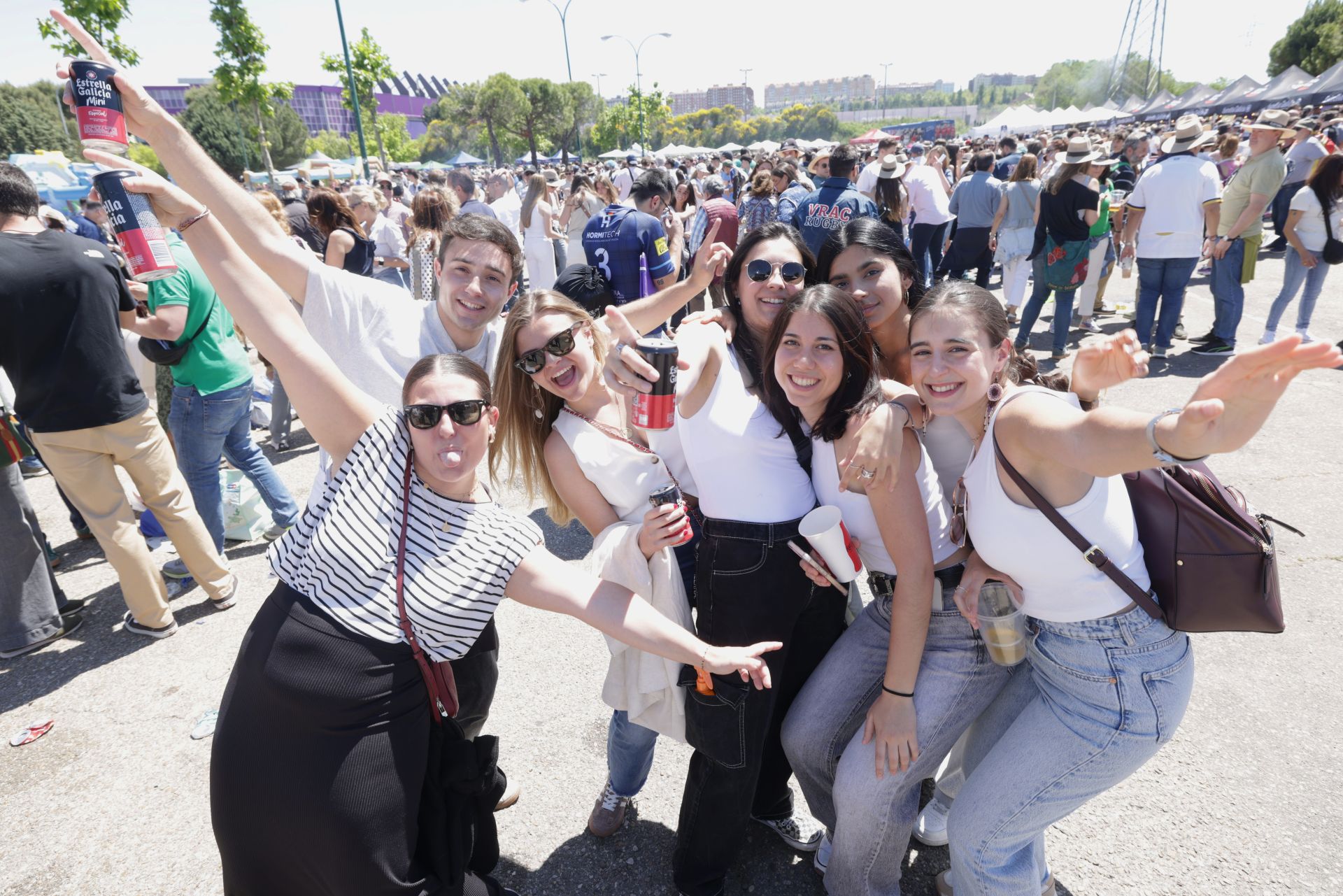 Las imágenes de la Fan Zone de la final de la Copa del Rey de rugby