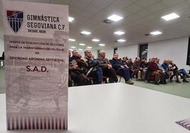 Folleto informativo sobre la SAD en una asamblea anterior.