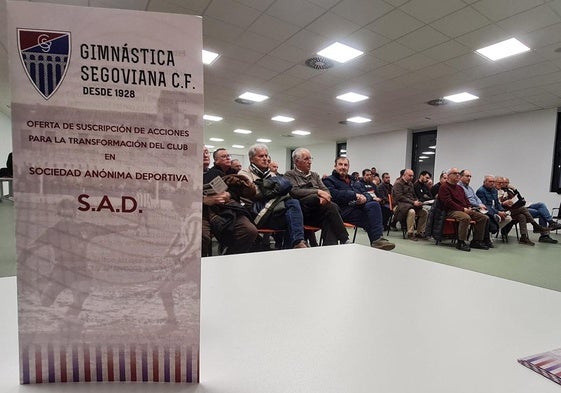 Folleto informativo sobre la SAD en una asamblea anterior.
