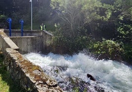 Inicio de la primera fase del desembalse de El Tejo, en El Espinar (Segovia).